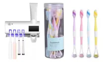 Comprar Porta Cepillo + Esterilizador Uv Anti Bacterias + 8 Cepillos