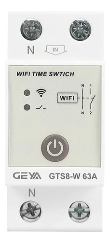 Comutador Wi-fi Geya Gts8-w 2p Din Rail Home Wireless Remote