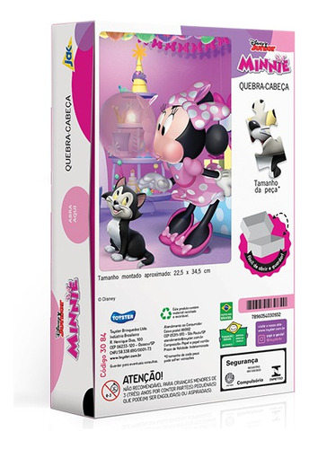 Quebra-cabeça 100 Peças - Minnie Mouse - Toyster