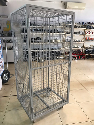 Imagen 3 de 8 de Roll Container Carro Contenedor De Alambre Ruedas Nylon