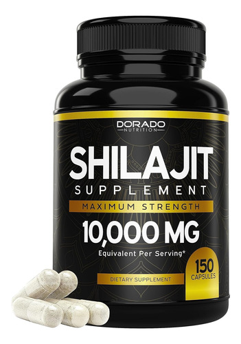 Extrato Shilajit De 10,000 Mg Alto En Minerales 150 Capsulas