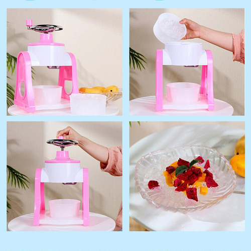 De Gelo Manual Máquina Para Fazer Blocos De Cor De Rosa