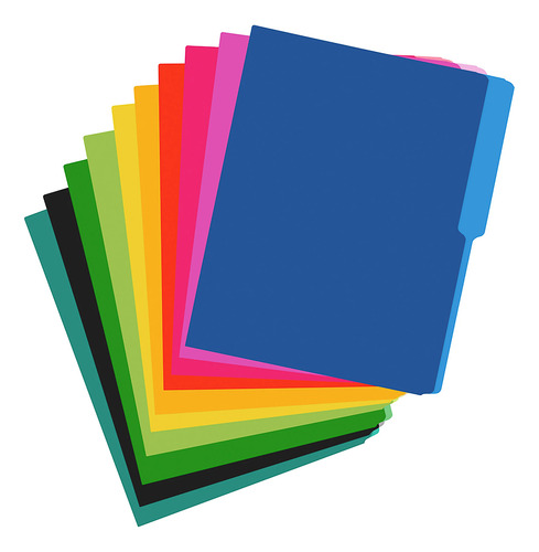 Folders Tamaño Carta De Color C/100 Piezas