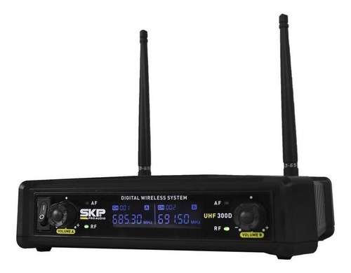 Imagen 3 de 7 de Micrófonos SKP Pro Audio UHF-300D dinámico, de mano cardiode negros