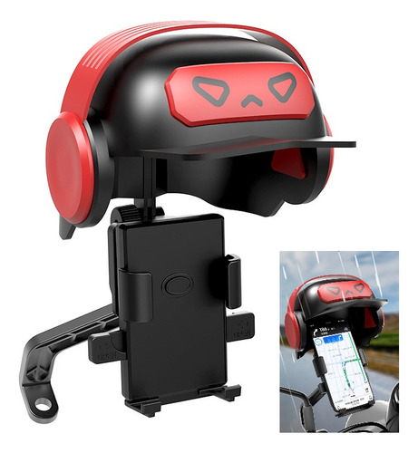 Soporte Para Telefono Motocicleta Con Parasol Impermeable