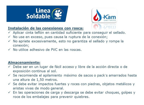 Imagen 5 de 10 de Tubo Soldable 40mm X 6mts Tigre Clase 6 Caño Piscina Riego