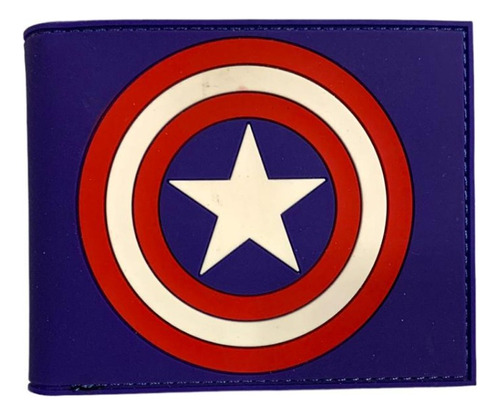 Capitan America Billetera Escudo Importada Calidad