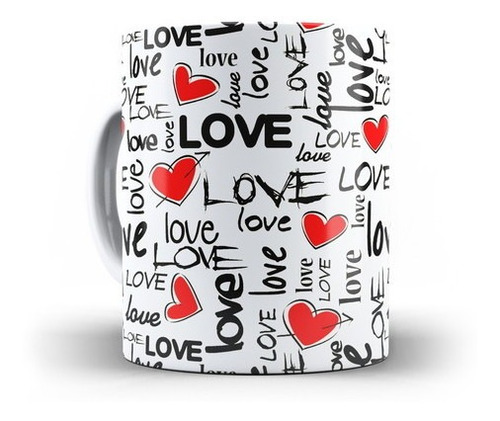 Caneca Dia Dos Namorados I Love You - Eu Te  Amo