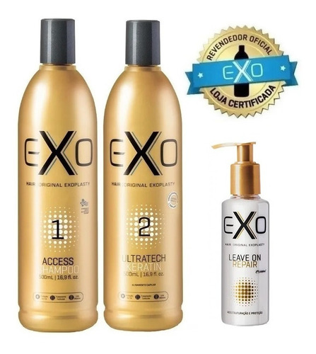 Progressiva Exoplastia Capilar Exo Hair 2 X 500ml + Leave On