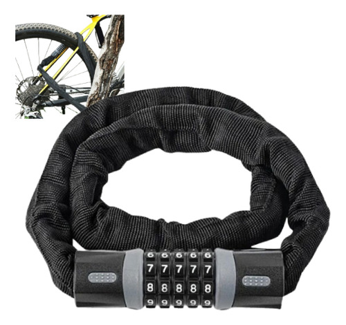 Marhynchus Cadena Candado Para Bicicleta O Moto Acero Combinacion