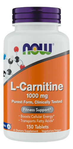 L-carnitina 1000mg Crecimiento Muscular Magro 150 Tabletas