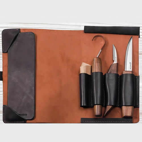 Set Faca E Gancho Para Entalhe Profissional Beaver Craft