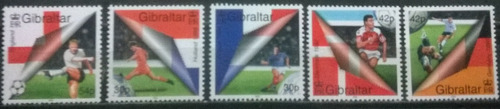 C@- Gibraltar - Fútbol - Euro 2000 - Yvert # 906/9 - Mint