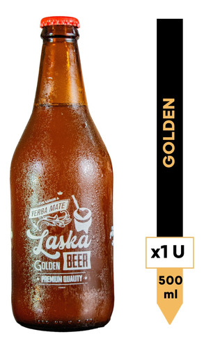 Cerveza Artesanal Golden Yerba Mate Laska Beer 500 Ml 1 U