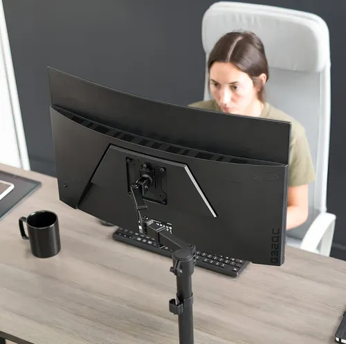 Vivo Single Monitor Arm Desk Mount, Holds Screens Up To 3