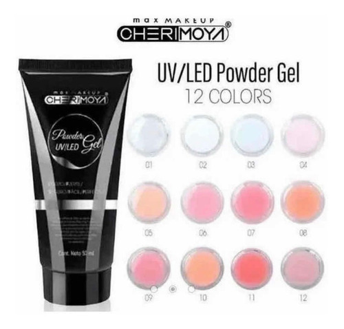 Kit 6 Polygel 50 Ml, Acrygel, Gel De Uñas, Uñas Acrilicas