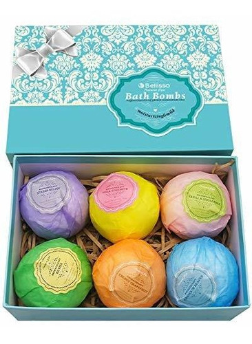 Bombas De Baño Efervecentes 6 Piezas Belliso 116gr