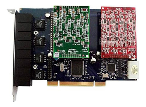 Tarjeta Telefonia Voz Sobre Ip Voip Asterisk Tdm800 4 Fxs