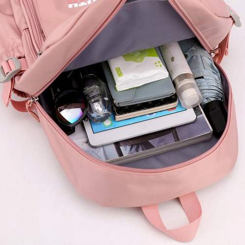 Mochila Para Estudiantes Mochila Escolar De Gran Capacidad Para Estudiantes De Secundaria Antirrobo Impermeable Moda Portátil