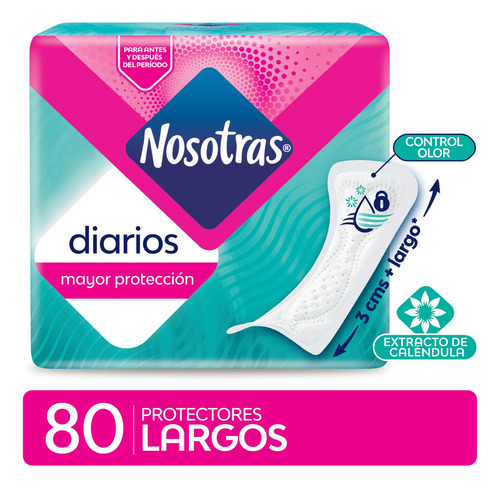 Protectores diarios Nosotras Femme Protector Grande 80 u