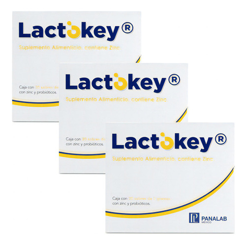  Lactokey Suplemento Zinc Probióticos 30 Sobres De 2g - 3pack