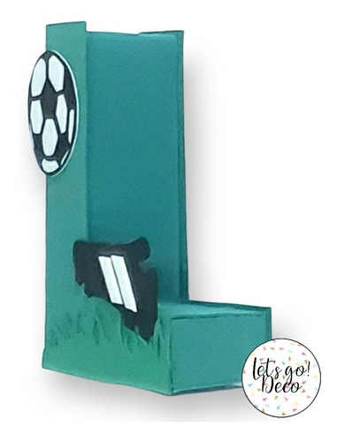 Letras 3d Futbol | Candy Bar Souvenir Centro De Mesa