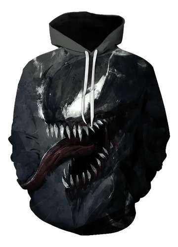 Sudadera De Manga Larga Con Estampado 3d Venom