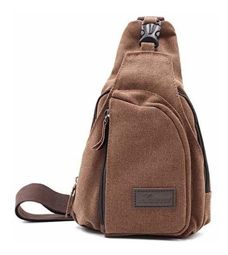 Kalevel Cool Outdoor Sports Casual Canvas Unbalance Mochila