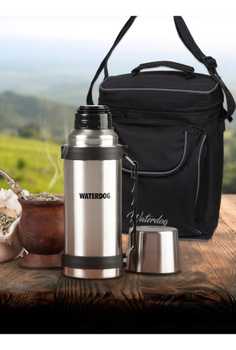 Termo Waterdog Acero Inox 1 Lt + Bolso Matero Termico 1000cc