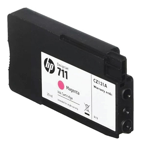 Imagen 3 de 6 de Cartucho Hp 711 Magenta Original Cz131a Plotter T120 T520