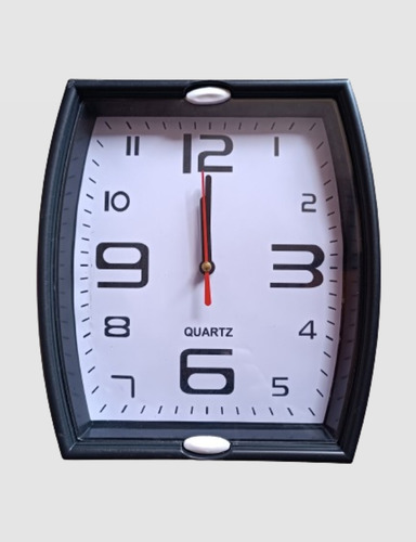 Reloj Rectangular De Pared 23x20cms