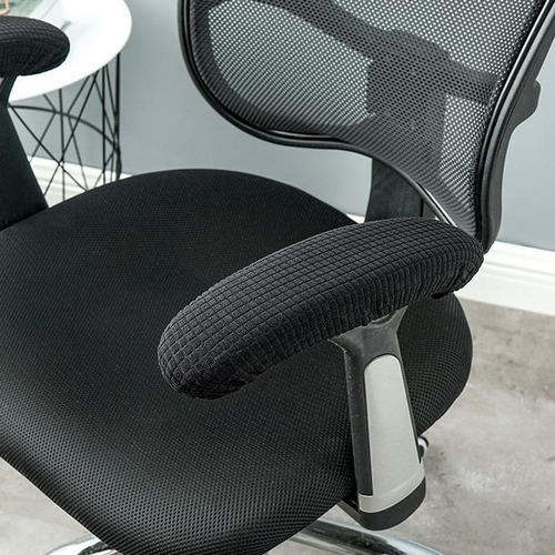 3 Par De Fundas Para Apoyabrazos De Negro Los 25-33cm Negro