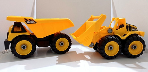 2 Autos Constructores Super Truck Armables + Herramientas