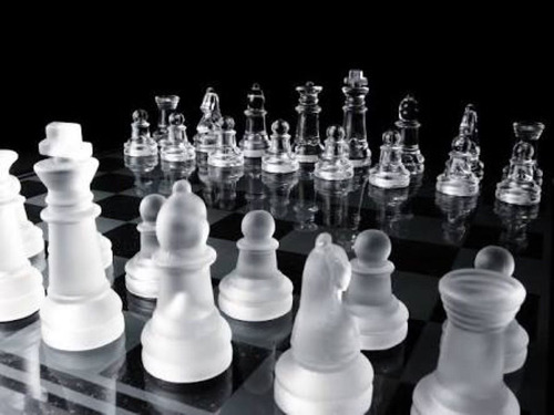 Ajedrez De Cristal Juego De Mesa Chess 35 Cm