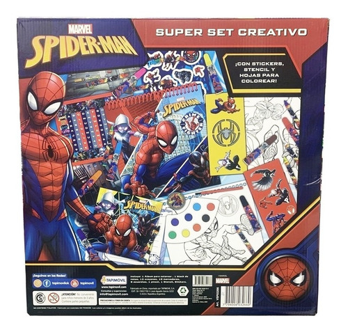 Imagen 2 de 5 de Spiderman Juego De Arte Y Dibujo Tapimovil