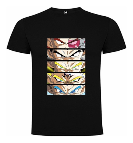 Polera Dragon Ball Vegeta Algodón Pow Club