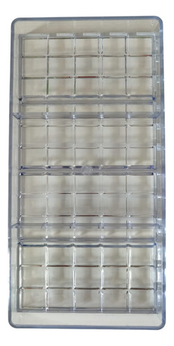 Molde Chocolates Transparente Barra Cuadros Acrílico