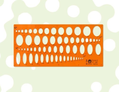 Imagen 2 de 2 de Plantilla Pizzini Elipses 2 - Art. 5807