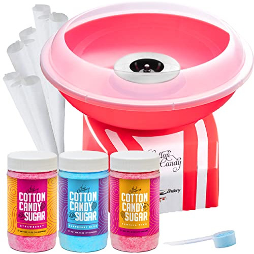 Cotton Candy Machine And Floss Bundle- Bright, Colorful...