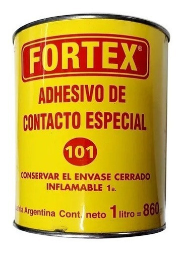 Imagen 1 de 8 de Adhesivo De Contacto Especial Fortex 101 4kg Premium Gavatex