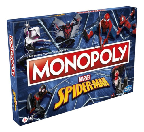 Monopoly Spiderman Hombre Araña Juego De Mesa Hasbro