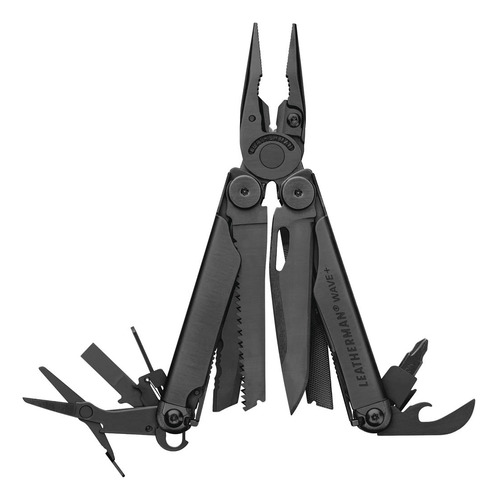 Pinza Multiherramienta Leatherman Wave Plus Black 19usos