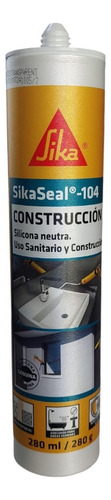 Sika Sikaseal 104 Neutro Sellador De Silicona Profesional 280ml