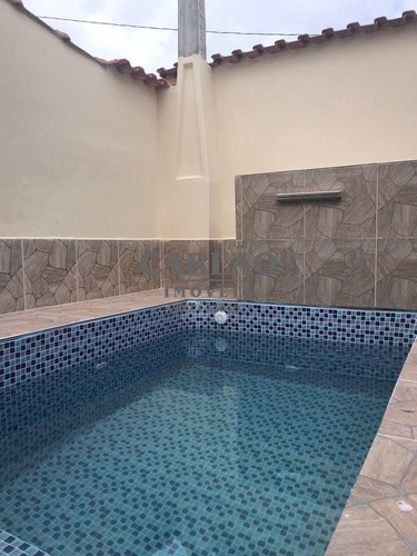 Imagem 13 de 17 de 03 - Casa Nova Com Piscina Em Mongaguá - R$ 264 Mil - V353865