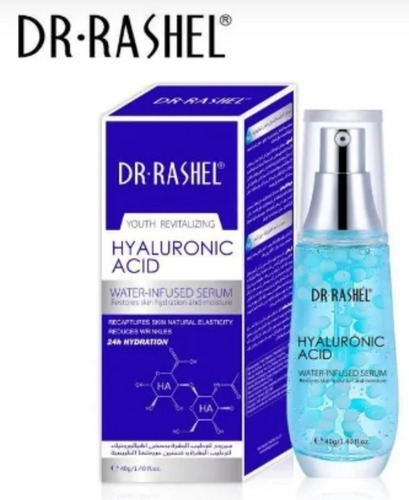 Sérum con infusión de agua con ácido hialurónico Dr. Rashel 40 ml Tiempo de aplicación Día/noche Tipo de piel Todo tipo de piel