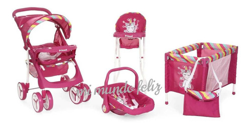 Set De Muñecas 5 En 1 Modelo Corazones Unicornio Babykits