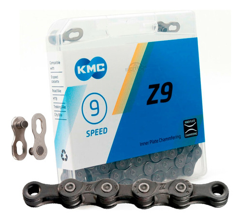 Cadena Para Bicicleta 9 Velocidades Kmc Z9 Ruta Mtb