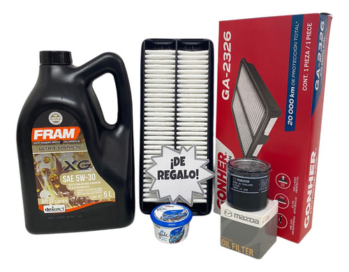 Kit De Afinación Mazda Mx-5 2.0l 2016-2023(aceite Y Filtros)