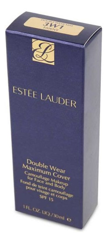 Estee Lauder Base Líquida Maximum Cover Spf15 Tono 3w1 Tawny 3w1 Tawny