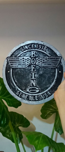 Logo Boeing 37cm Colectibles Aeronauticos El Brevet (Usado)